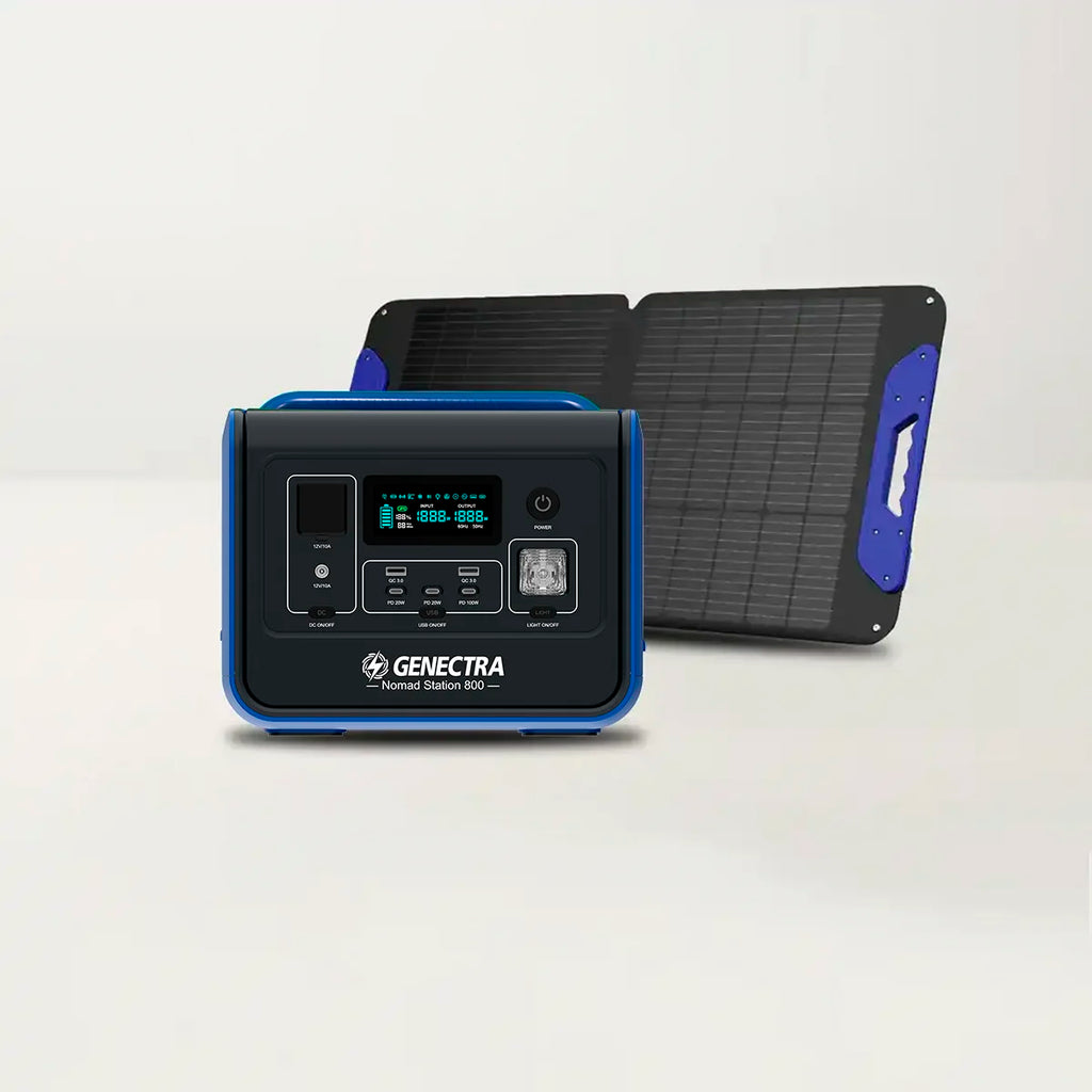 KIT NOMAD STATION 800 + PANEL SOLAR 100W